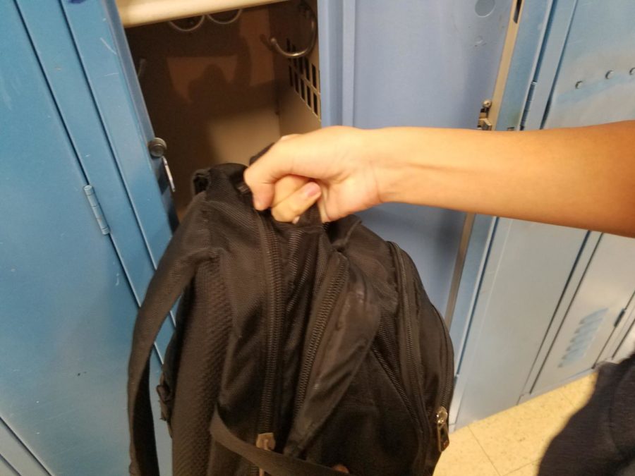 The locker cant fit a school bag