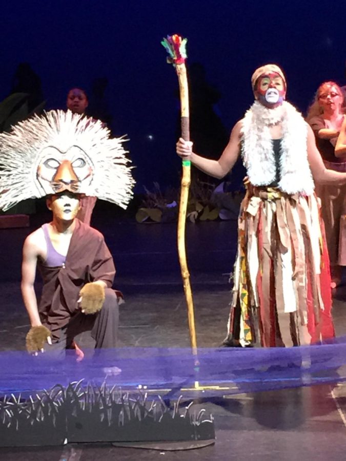 Students at the Hartford Magnet Trinity College Academy perform in their live musical version of The Lion King