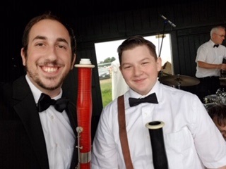 Vinny LaMonica and Sutton Fransen Performing with the EWCB at the Woodstock Fair