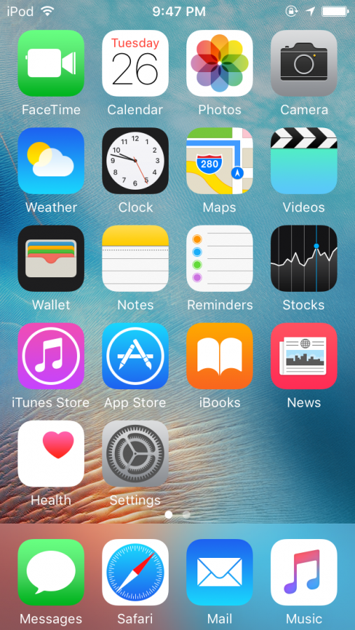 Screenshot of iPhone