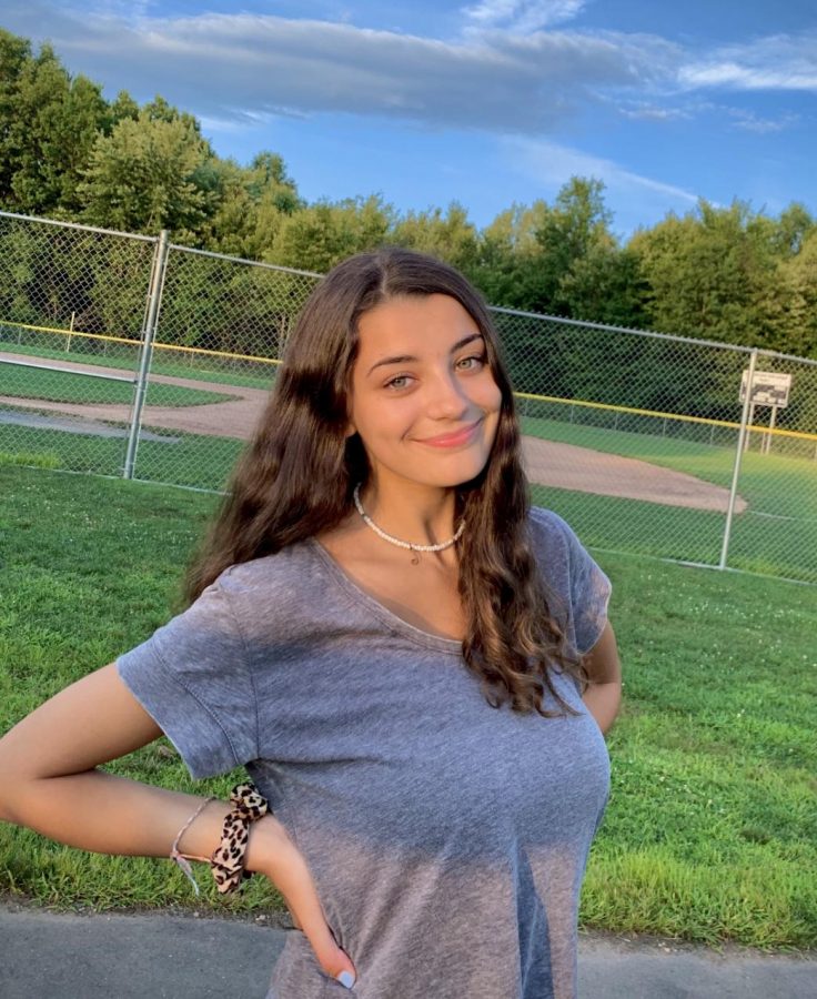 Jenna at the baseball field