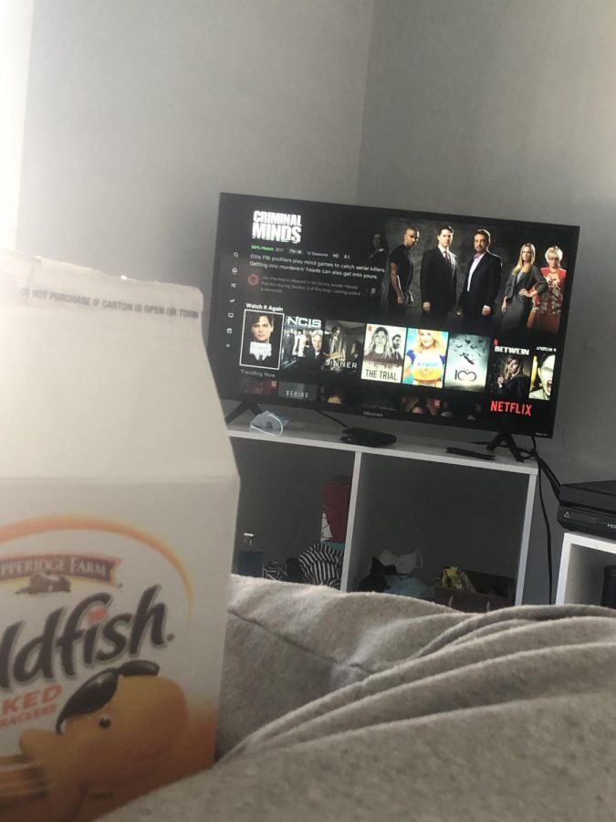 Netflix is one good way to spend your quarantine.  Snacking helps the time pass, too!