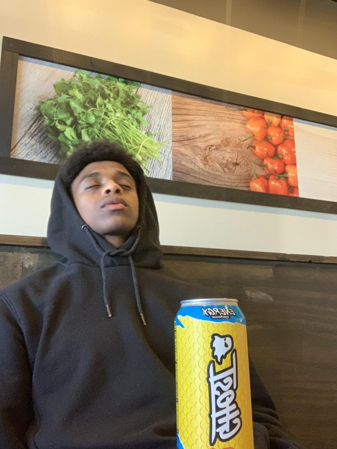 After going to school and finishing wrestling practice, Ahmed has an 8-hour shift coming up for his job. He goes to buy an energy drink to get that boost he needs.