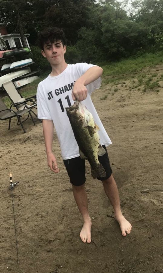 First fish caught.