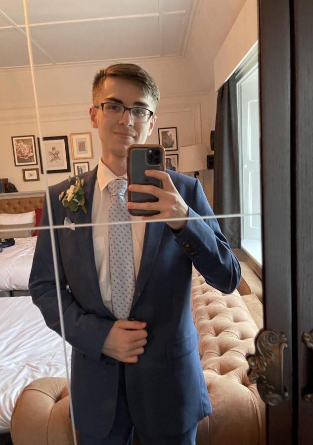 Photo taken right before a wedding!