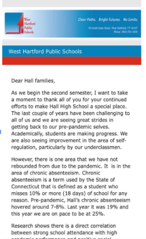 Email sent out about Chronic Absenteeism 