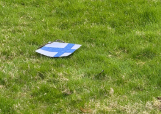 Finnish flag on a sunny day 