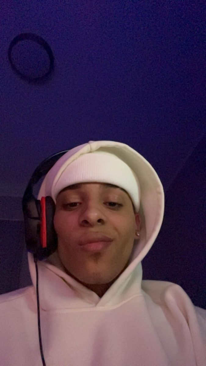 KJ listening to music.