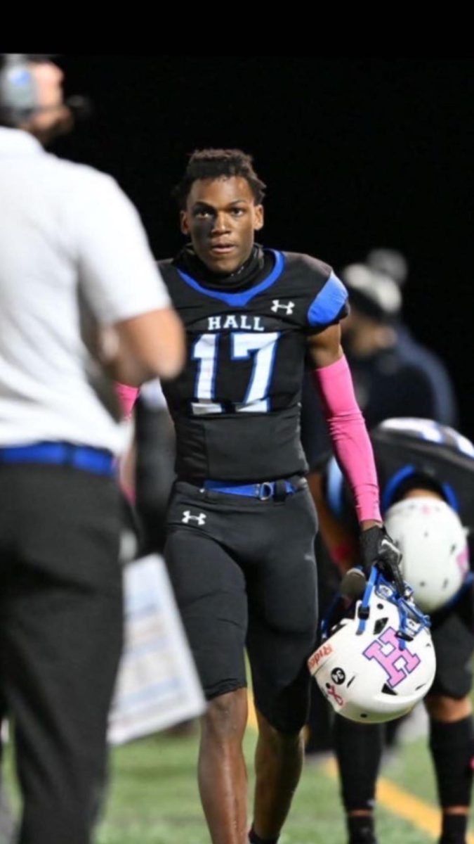 Ayden during a football game