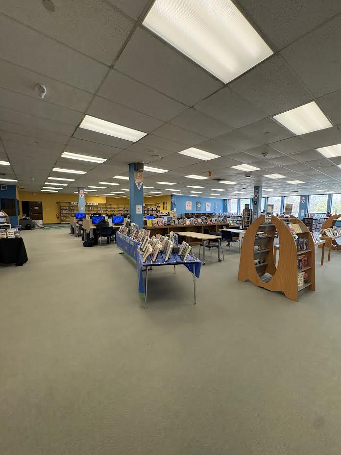 Current layout of Hall High school Library
