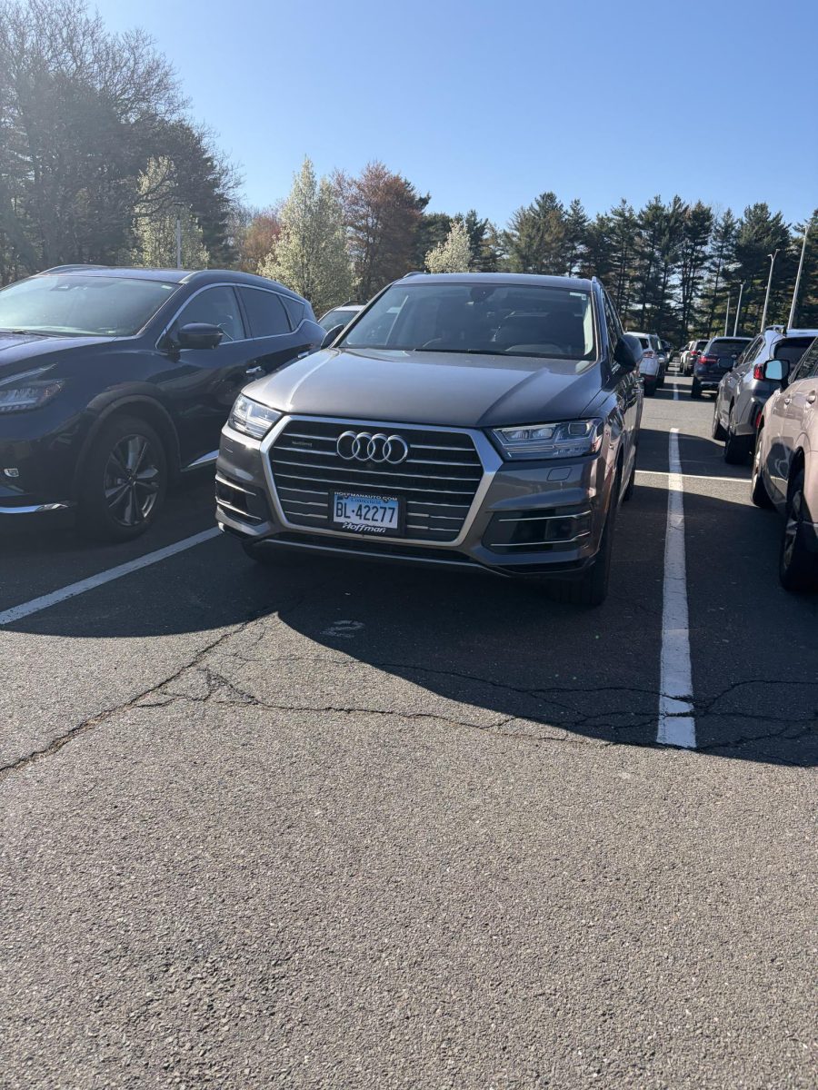 Pictured is an instance of an assigned parking spot being taken.
